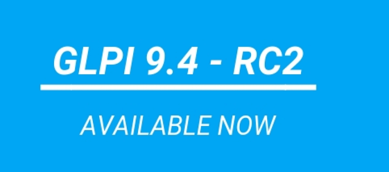 “Release candidate” pour GLPI 9.4