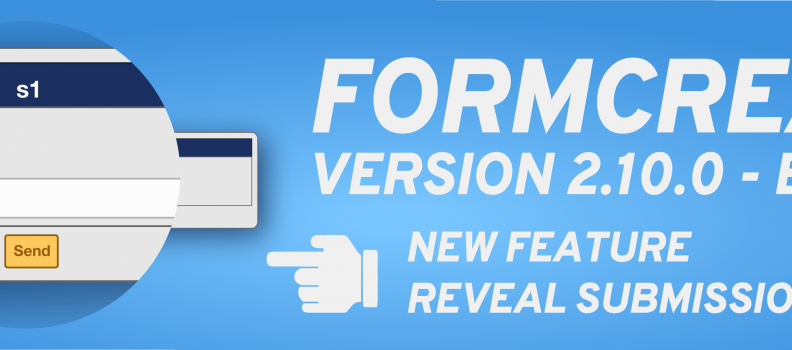 FORMCREATOR VERSION 2.10.0 – BETA 1.0