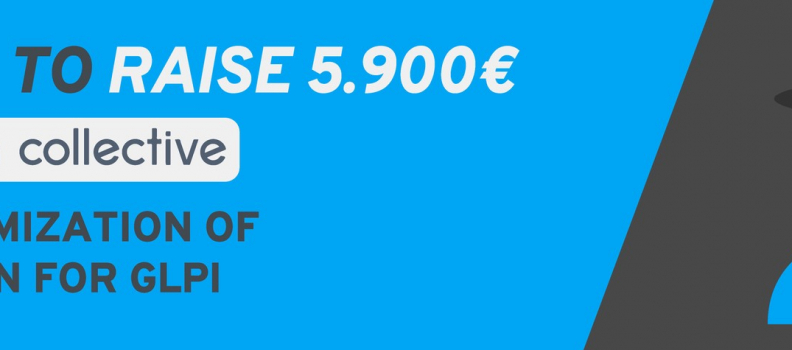 Help us to raise 5.900 euros for GLPI data anonymization plugin.