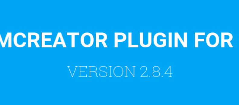 FORMCREATOR PLUGIN: VERSION 2.8.4 IS AVAILABLE.